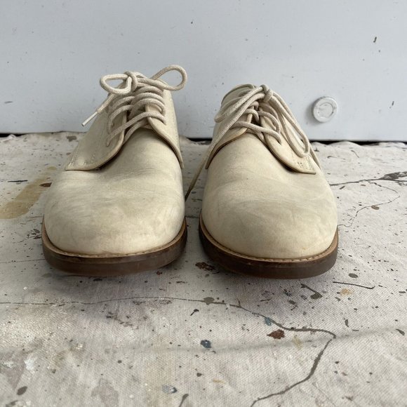 SEBAGO Beige Nubuck Norwich Oxford Shoes Men’s 11.5 - Picture 2 of 5
